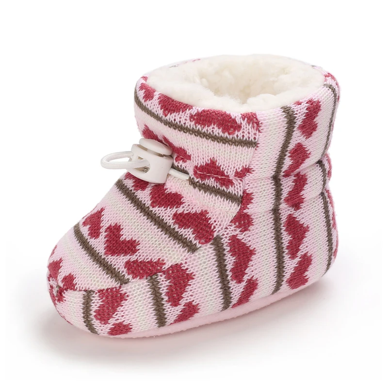 Baby Winter Boots Infant Toddler Newborn Cute Solid Color Wool For Girl Boy First Walkers Super Keep Warm Snowfield Booties Boot