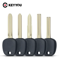 KEYYOU Transponder Chip do Toyota Rav4 Prado Camry Reiz Highlander Yaris Corolla Car Remote Key Shell Uncut Blade Blank Case