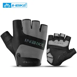 INBIKE Summer Cycling Gloves MTB Road Bike Half Finger Gloves Men Women Thickened Palm Pad Bicycle Gym Sport Gloves MH125