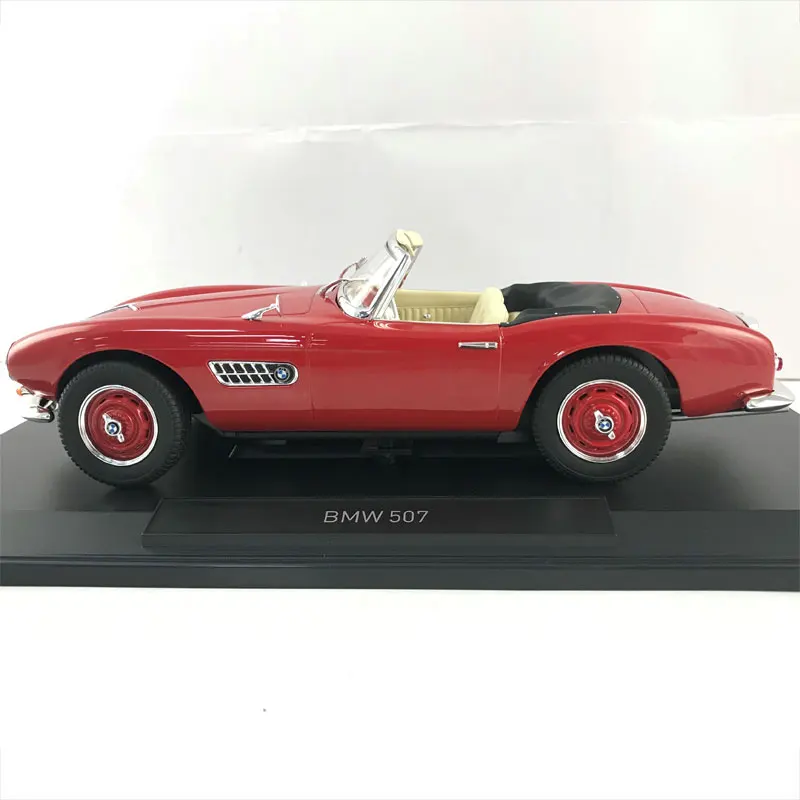 

Fine Edition New Special Die Casting Metal 1/18 Germany 507 Classic Car Static Model No Door Furniture Display Collectiontoy Car