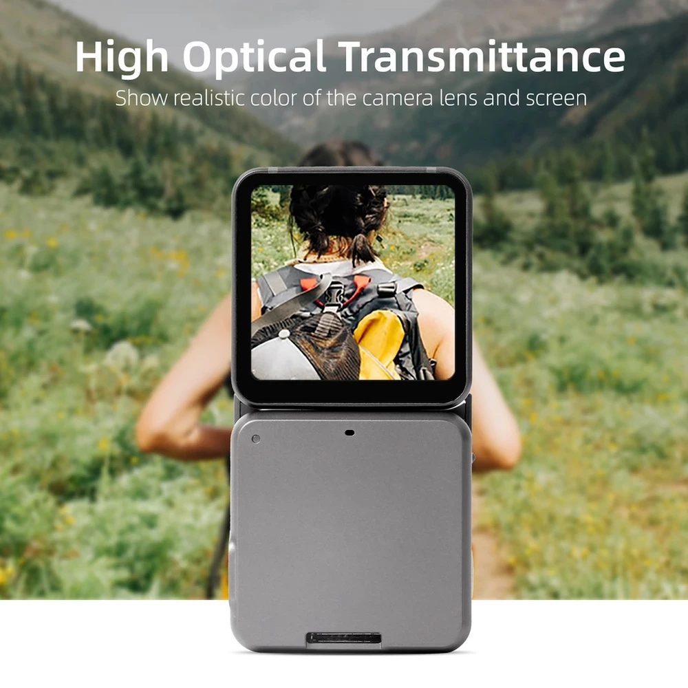 9H خفف شاشة فيلم ل DJI Osmo العمل 2 خدش الزجاج فيلم HD عدسة فيلم واقية ل DJI العمل 2 اكسسوارات