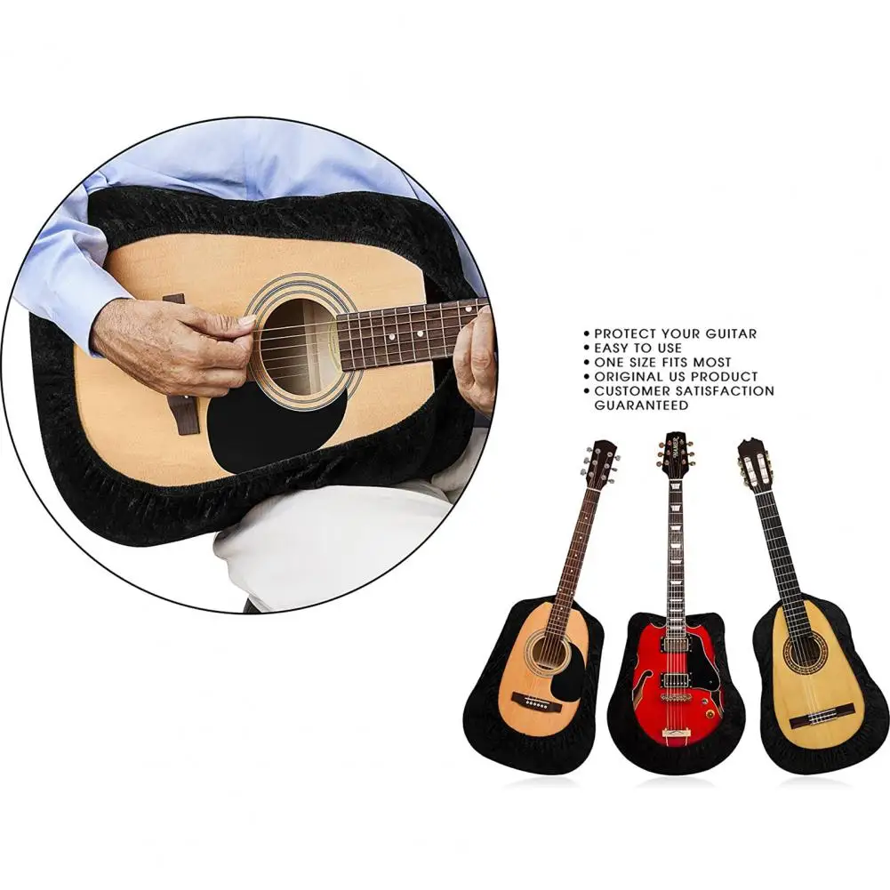 Black Velvet Guitar Cover Dust Cover Guitar Show Bag Guitar Case Suitable For All Kinds Of Guitar Acoustics, Classical