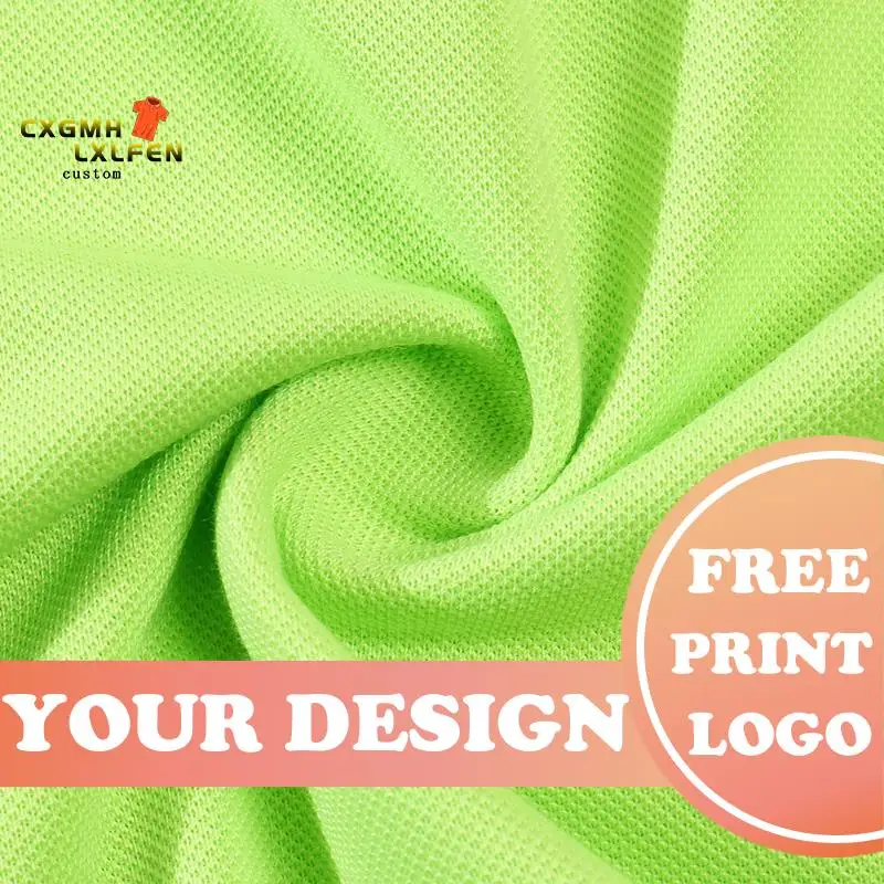 Top Quality Summer Short Sleeve Solid Classic Polo Shirts Custom Printed Design Photo Logo For Business Staff Company Uniform