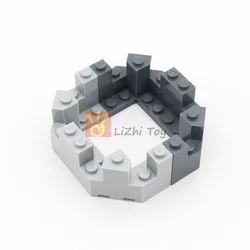 MOC Bricks Castle Turret Top 4x8x2 1/3 Compatible with 6066 Military Fortress DIY Building Blocks Construction Assembled Toys
