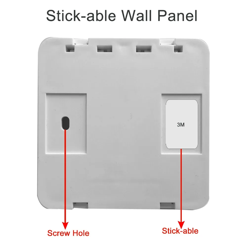 433MHz Universal Wireless Remote Controls 86 Wall Panel RF Transmitter With 1 2 3 Buttons for Home Room Lighting/Bulb Switch