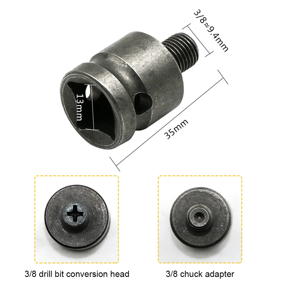 3/8 1/2 24UNF punta per trapano elettrico Clip per mandrino chiave elettrica mandrino per trapano adattatore per asta di conversione filettatura per trapano mandrino Post