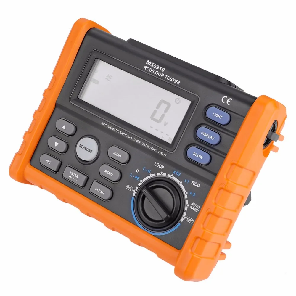 Imagem -02 - Peakmeter-loop Resistência Tester Vazamento Switch Tester Teste Rcd Ferramentas Eletricista Reparador Ms5910