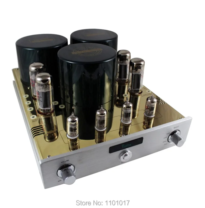 YAQIN MC-10T EL34 Vacuum Tube Push Pull Integrated Amplifier HIFI EXQUIS lamp amp with 12AX7 pre-amp