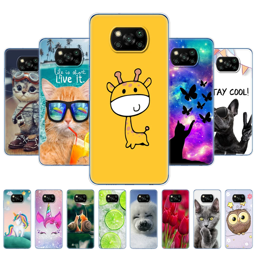 For Xiaomi Poco X3 NFC Case Silicon Soft Back For POCO X3 Pro Case TPU Bumper for Poco X 3 PocoX3 NFC 6.67'' Global Phone Cover