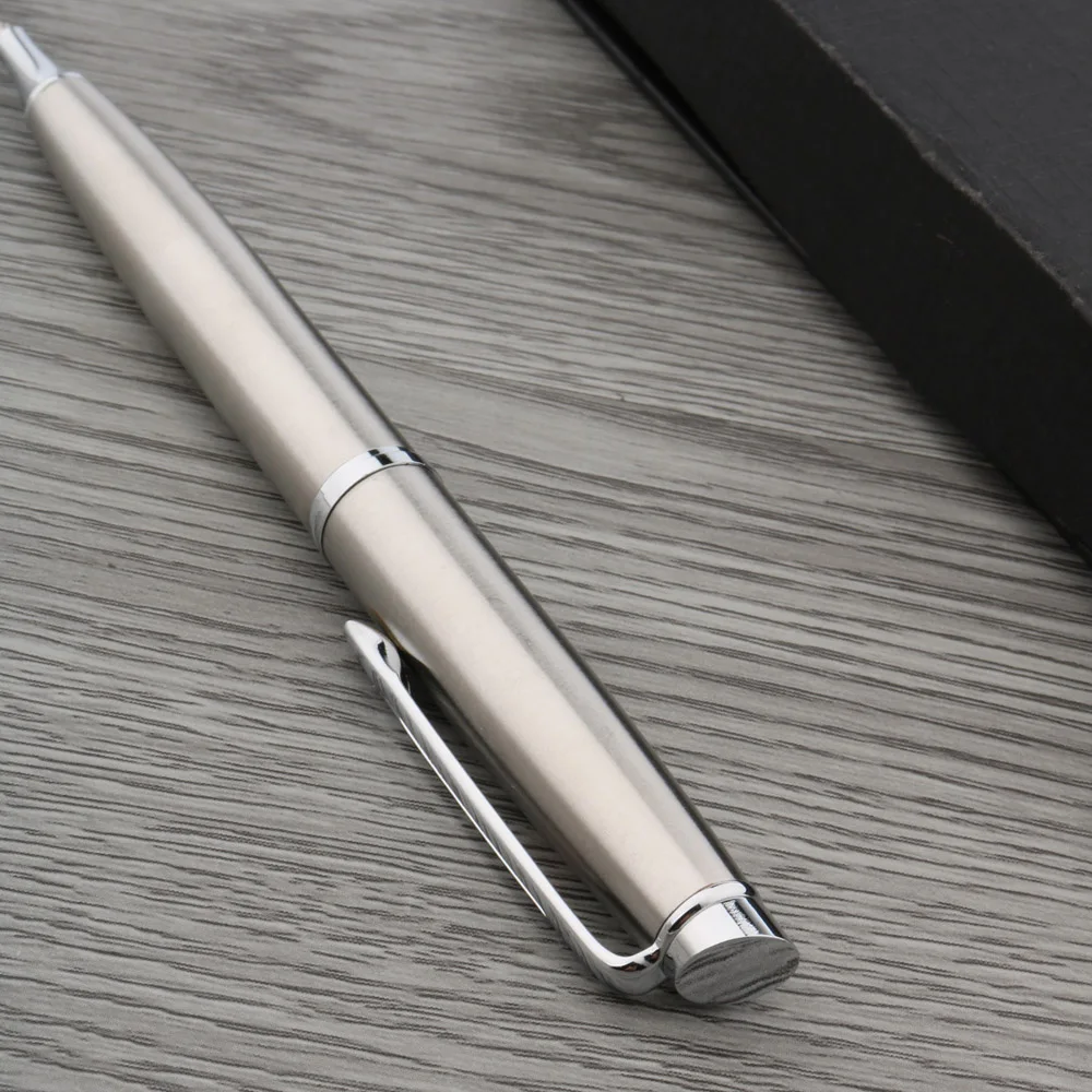 187 Stainless steel Writing Ballpoint Pen Metal Silver piece Arrow Stationery Student Office school supplies