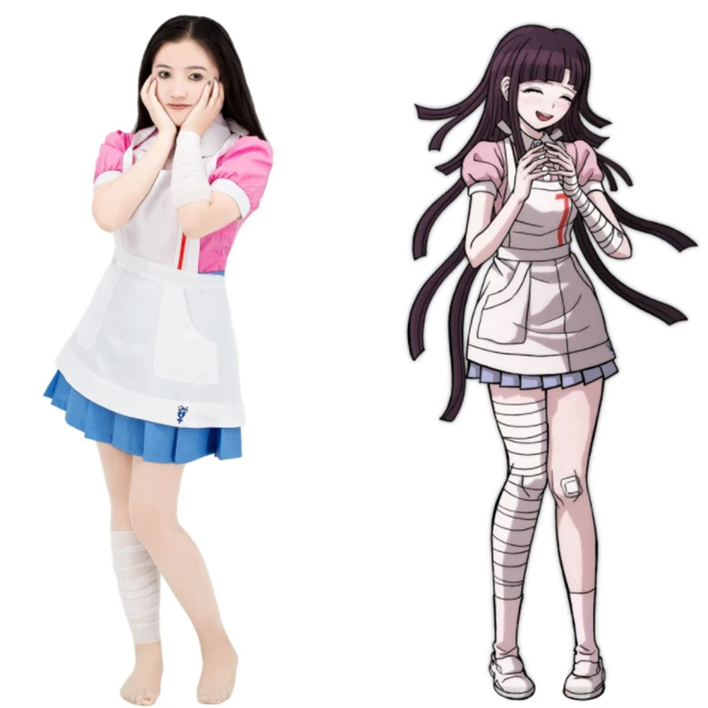 Danganronpa Mikan Tsumiki Cosplay Costume Halloween Nurse Costume