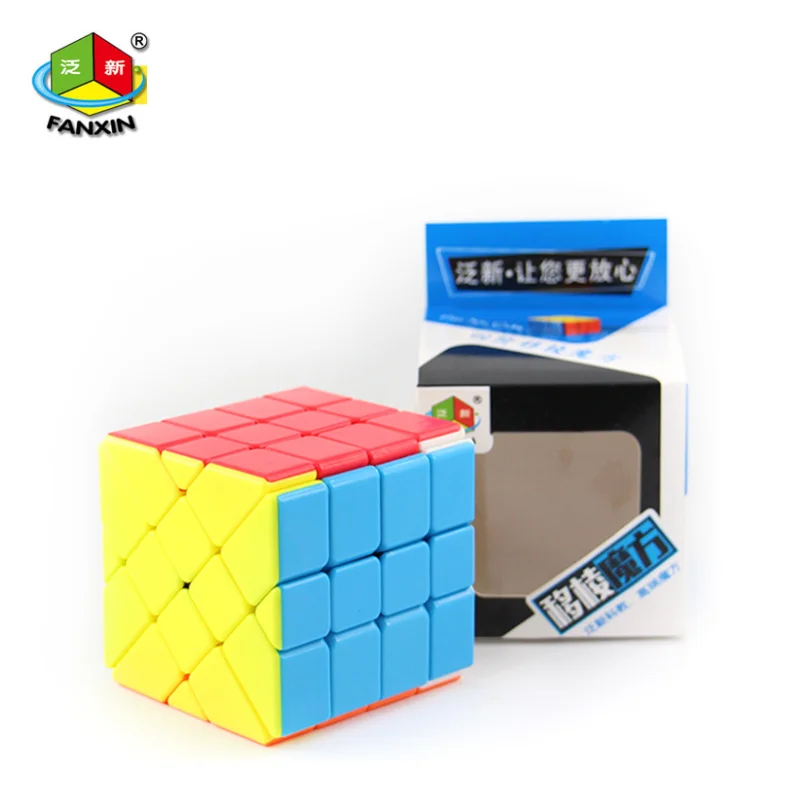 Новейший FanXin 4x4x4 YiLeng Fisher Cube, без наклеек, волшебная скорость головоломки 4x4, развивающие игрушки, профессиональные соревнования Cubo Magico