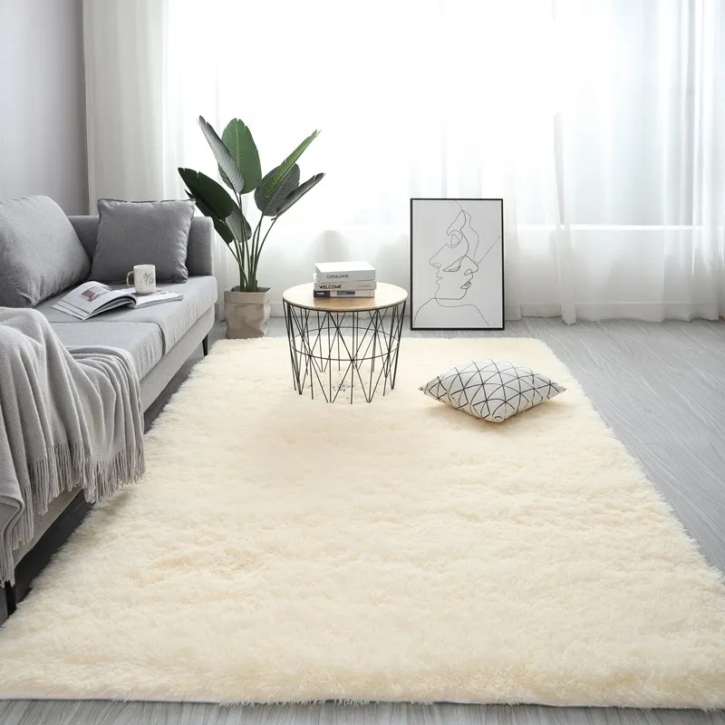 Washable Long Hair Carpet Living Room Coffee Table Fluffy Large Rugs 160x230 Girl Bedroom Thick Carpets In Door Non-slip Mats