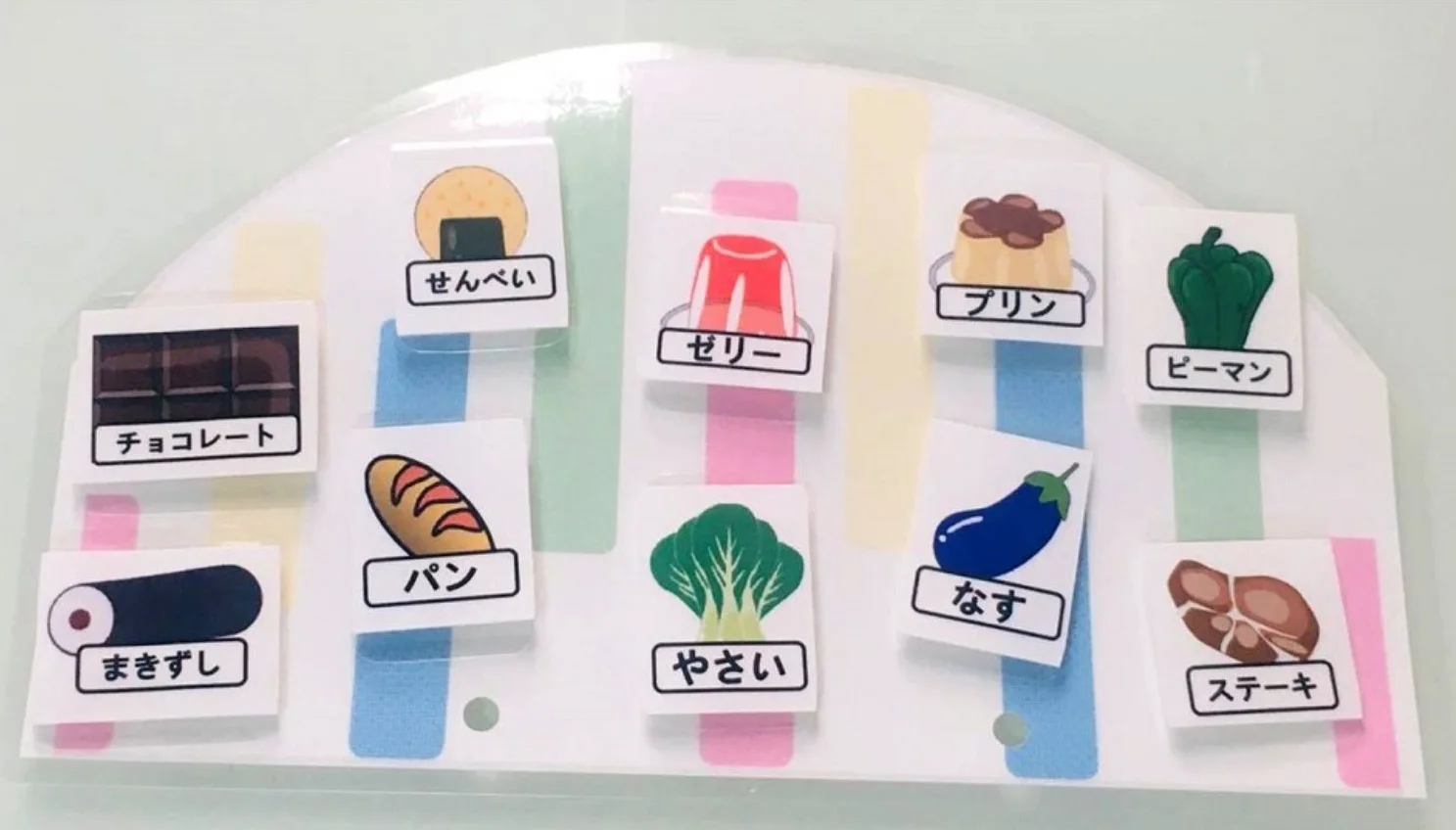 20 PCS Parent Child Kids Baby Japanese Word Cards Daily Food Fruits Knowledge Picture Learning Word Book Card Age 0-3