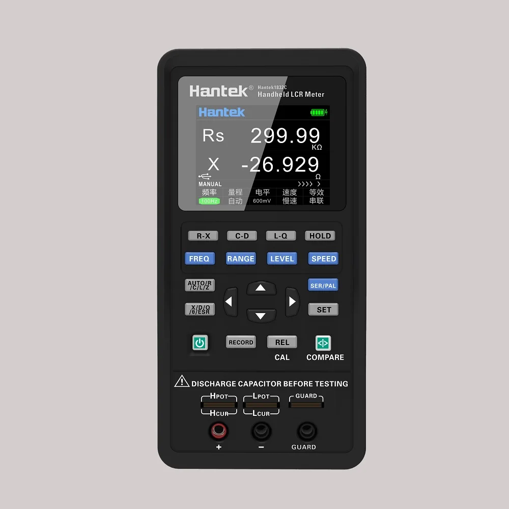 Imagem -05 - Hantek Digital Handheld Lcr Medidor Hantek1832c 1833c Portátil Indutância Capacitância Resistência Medição Tester Ferramentas 2.8 Lcd