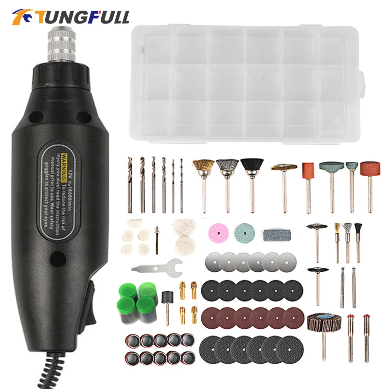 Tungfull Drill Power Tools Electric Mini Drill Grinding Accessories Set 220V Wireless Mini Engraving Pen For Dremel tools