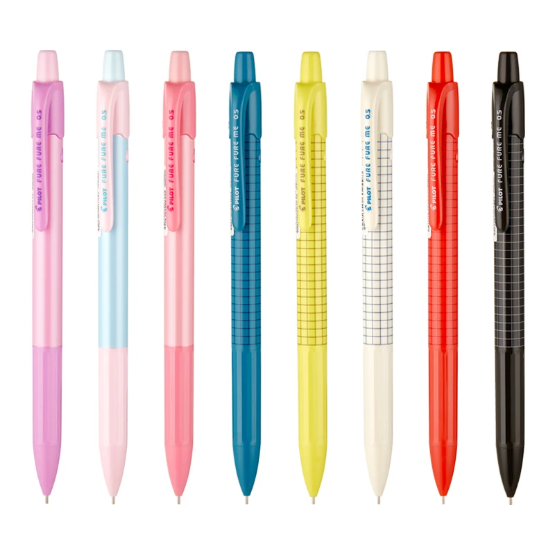 8pcs PILOT Kawaii Mechanical Pencil 0.5mm Writing Width Shake Out Lead HFME-20R Office&school Stationery