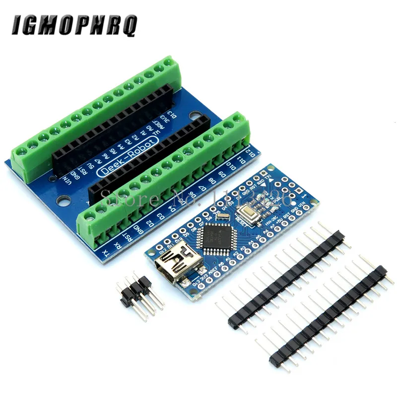 NANO V3.0 3.0 Controller Terminal Adapter Expansion Board NANO IO Shield Simple Extension Plate For Arduino AVR ATMEGA328P