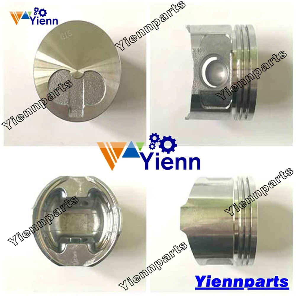 3TNE66 3TNE66-N1C Piston Kit With Ring Set For Yanmar Excavator Loader Combine Harvester EE-55 Tractor Engine Repair Parts