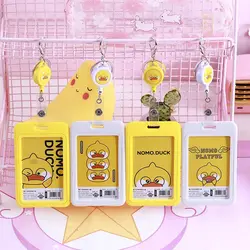 Sharkbang New Arrival 1PC Kawai Yellow Duck Portable ID Credit Bank Bus Card Holder Cute Card Protective Case School Stationery