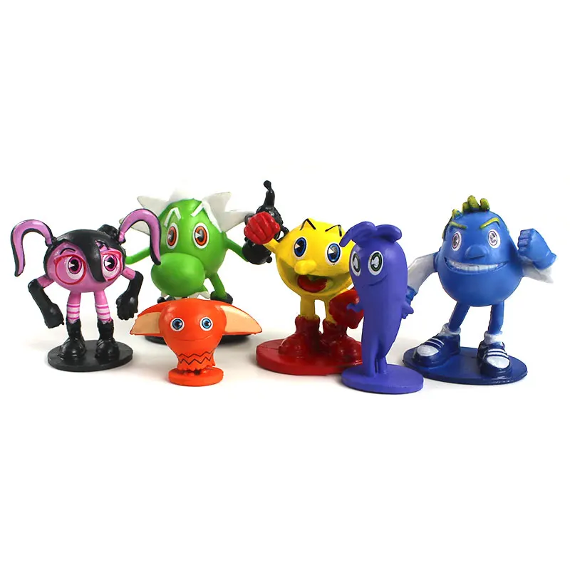 Pac- Man Cute cartoon Ghostly Adventures Action Figures Pacman Pixels Movie Figures Toys best for kid 12pcs set