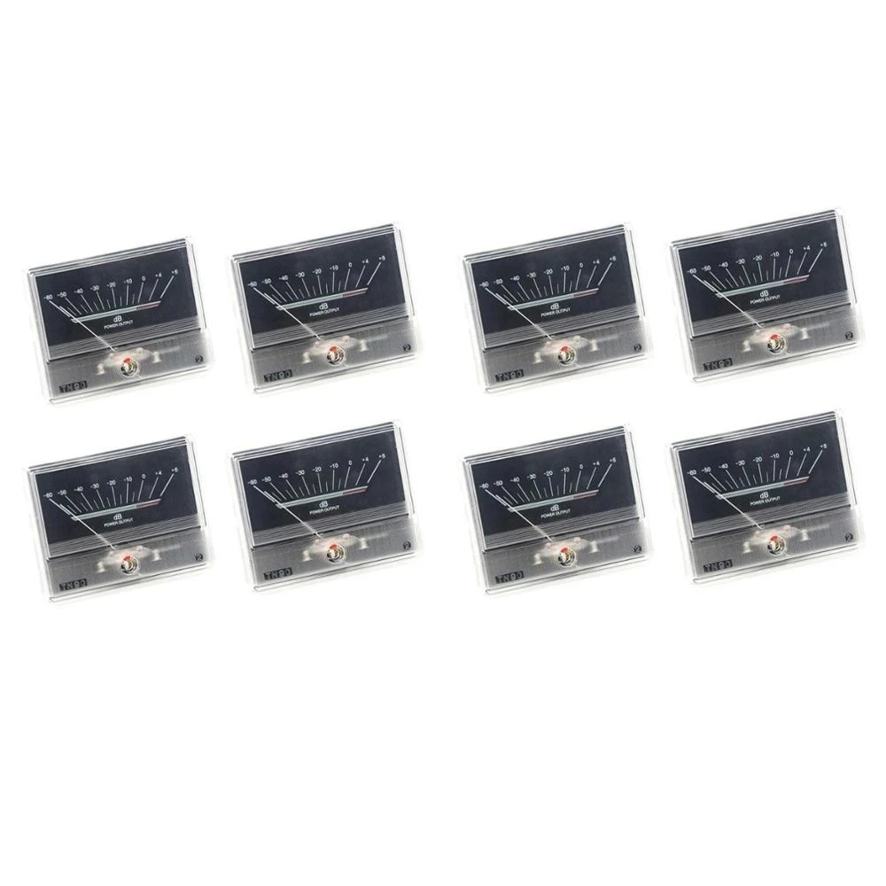 8pcs TN90 Denon VU Meter DB Level Header Audio Power Amplifier Chassis Backlight