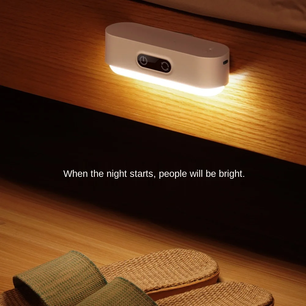 Desk Lamp Learning with Cool Led Eye Protection Bedroom Desk Creative Charging Body Induction Night Light Dormitory Ring Light