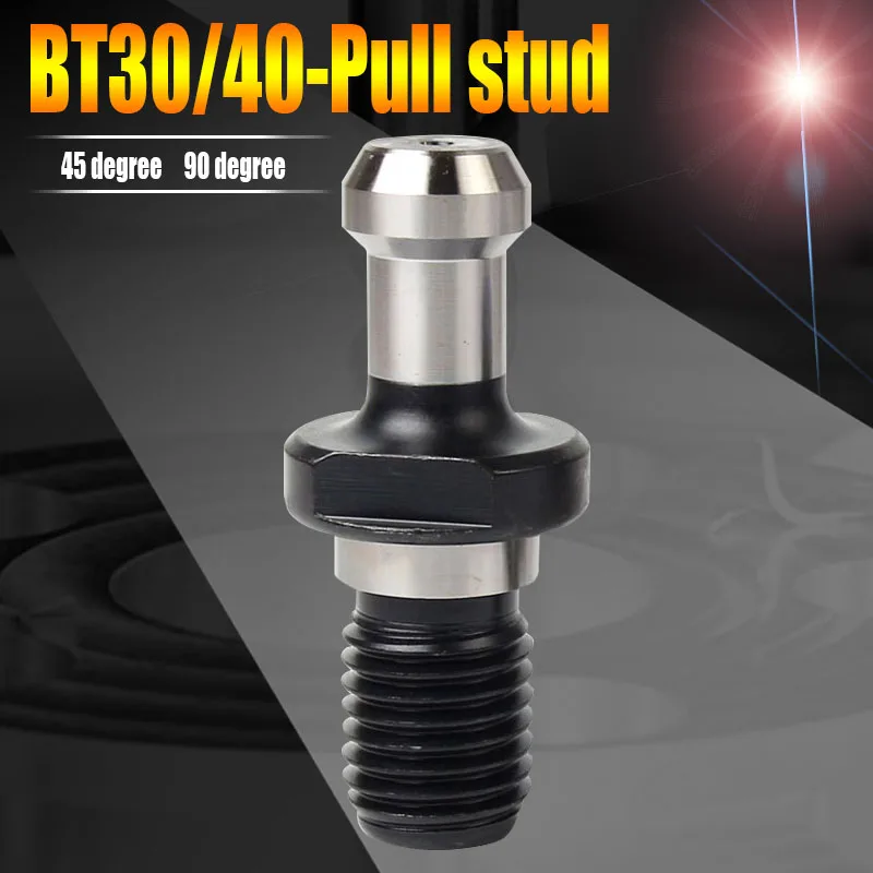 BT30-45 degree stud BT40 thread pull stud 45 or 90 degree CNC tools milling holder retention knob pull nails in high strength