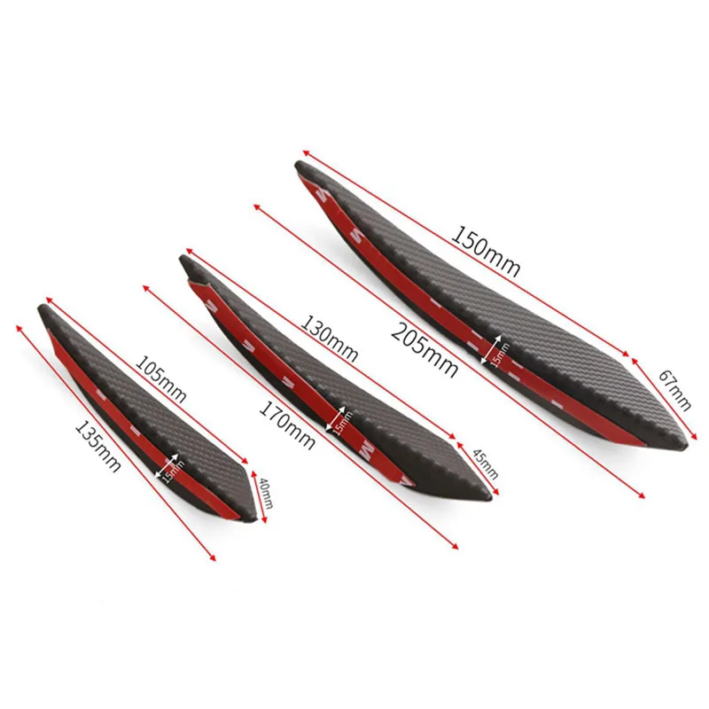 6 universal car styling accessories front bumper spoiler for Citroen C-Quatre C-Triomphe Picasso C1 C2 C3 C4 C4L C5 Elysee/DS