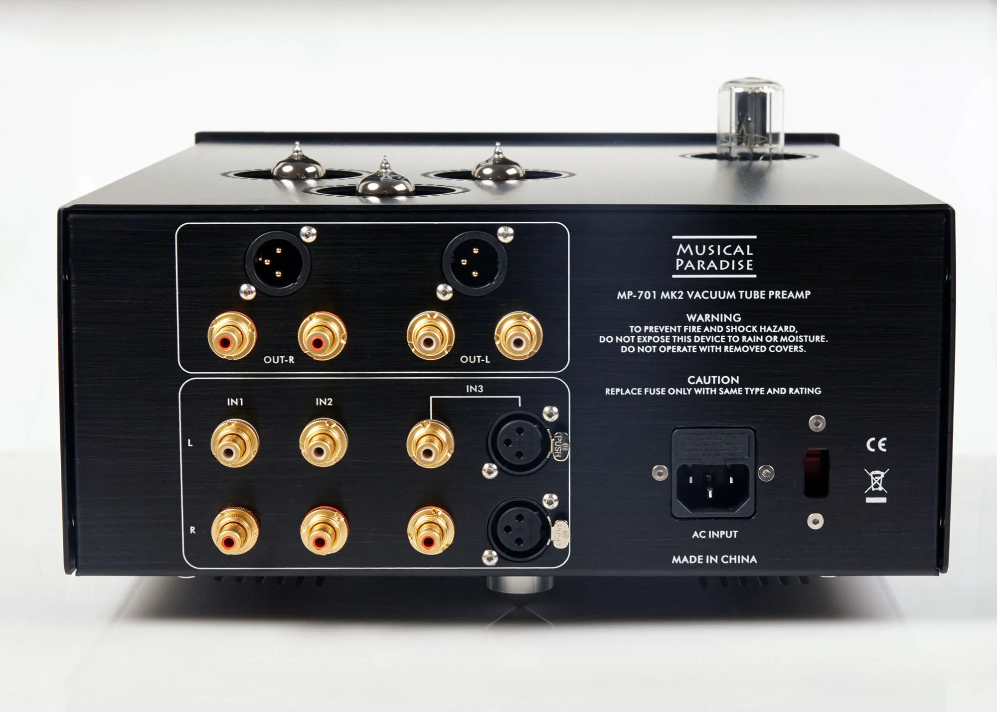 Musical Paradise MP-701-MK3 Tube Amplifier Preamplifier Subwoofer Bass Preamp DIP Gain Switch