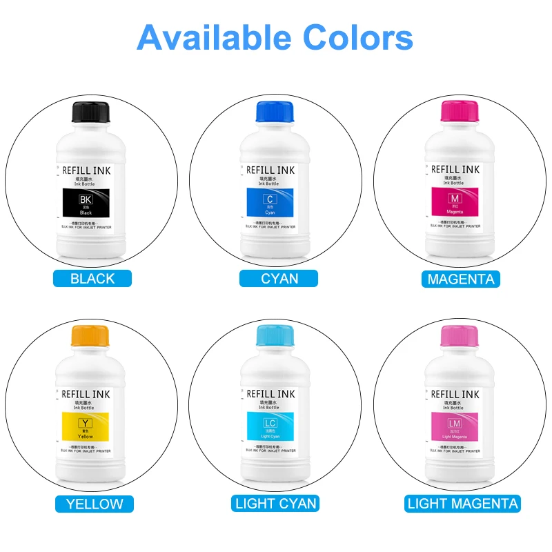 Imagem -02 - Tinta de Sublimação Adequado para Epson Et2720 Et-2760 Et-2750 Et15000 Et4700 Et3760 Wf7710 Wf-7720 Wf-7210 Todas as Impressoras Cores Conjunto 250ml