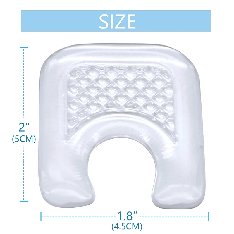 4pcs Toe Protector U-Shaped Gel Callus Pads Waterproof Foot Corn Protector Sticker Reduce Rubbing Reusable Callus Cushions