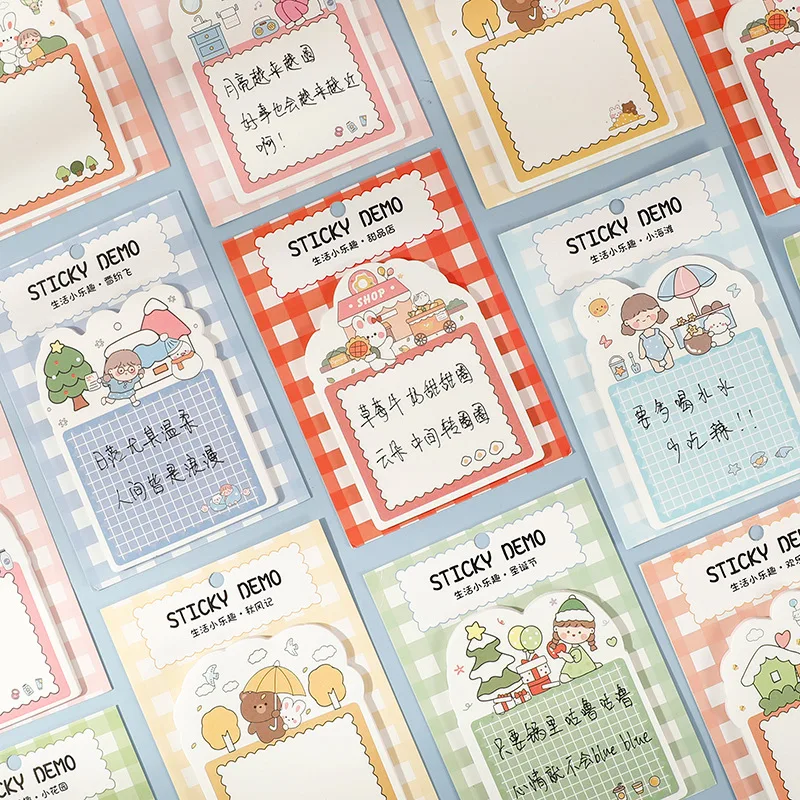 

30 sheets Cartoon Creative Sticky Notes Cute Stickers Journal Diary Scrapbooking Decoration School Office Stationery Supplies