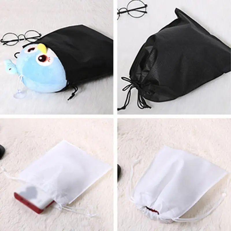 Travel Shoe Bag Portable Dustproof Drawstring Shoes Pouch Organizers Non-Woven Shoes Storage Bags For Sports Shoes Boots