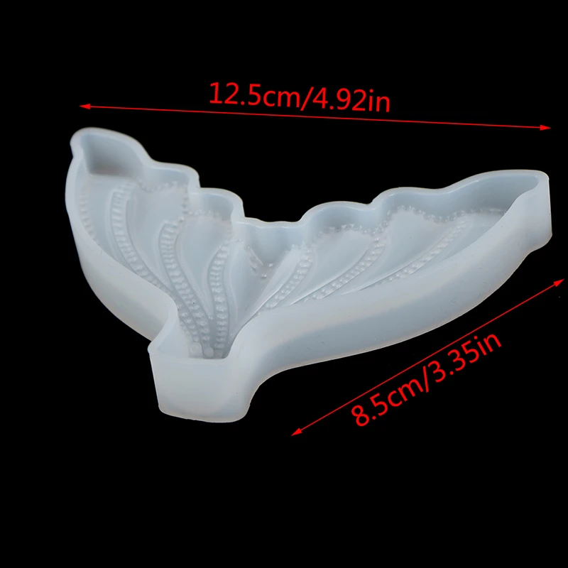 1PC Mermaid Tail Fondant Cake Moulds Silicone Mold Cake Decorating Baking Tools DIY Handmade Soap Mold Fish Fork Tail Molds