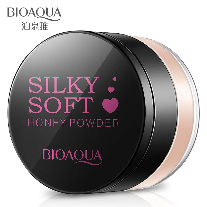 Bioaqua Silky Soft Honey Face Loose Powder Refreshing Makeup Natural Skin Beauty Long lasting Smooth Cosmetics