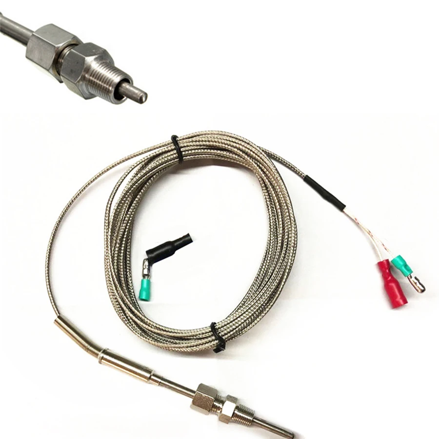 195.5cm Universal K-Type EGT Thermocouple Temperature Sensors Stainless Steel For Exhaust Gas Probe