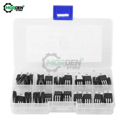 60Pcs 10 Values TO-220 Voltage Regulator Transistor Triode DIY Kit L7805 L7806 L7808 L7809 L7810 L7812 L7815 L7818 L7824 LM317