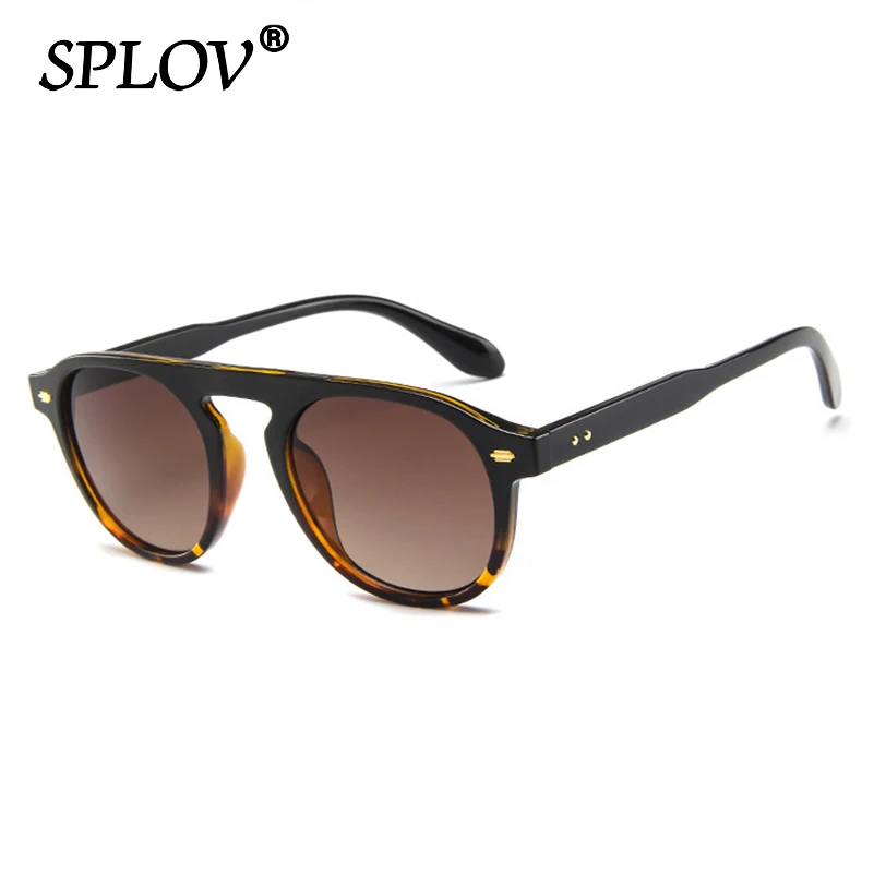 Vintage Round Retro Men Sunglasses Women Elegant Glasses Brand Designer Fasion Rivet Eyewear Top Quality Oculos De Sol UV400