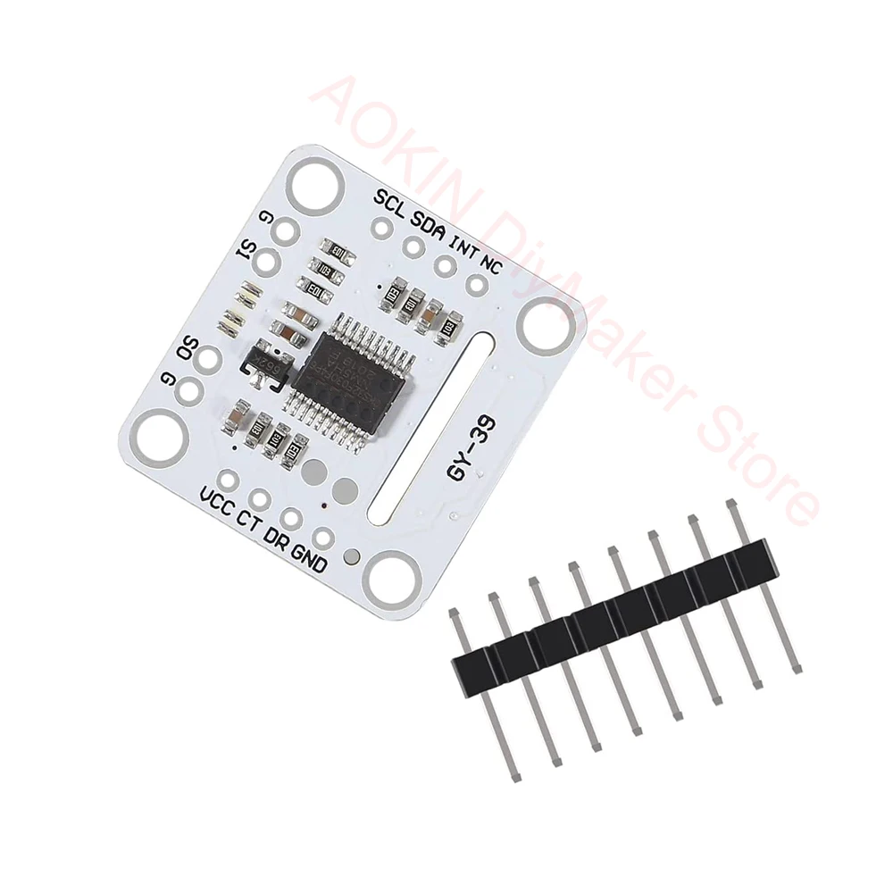 MAX44009 BME280 MCU Light Intensity Temperature Humidity Atmospheric Pressure 4 in One Integrated Sensor Module GY-39 MCU IIC