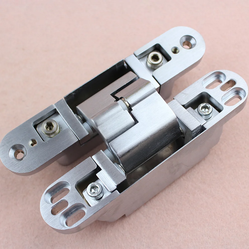 RCH-10 2PCS Three Direction Invisible Adjustable Heavy Duty Bearing 60kg Wooden Door Cross Hidden Hinge