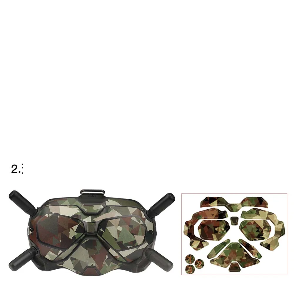 Наклейка, защитный чехол для DJI Avata FPV goggles V2, аксессуары, наклейки из углеродного волокна