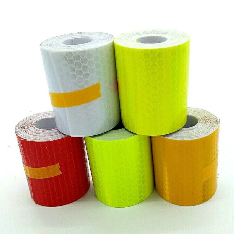 5cm*3m Car Body Reflective Tape Decoration Sticker Warning Safety Reflection Tape Film Auto Motorcycle Stairs Reflective Sticker