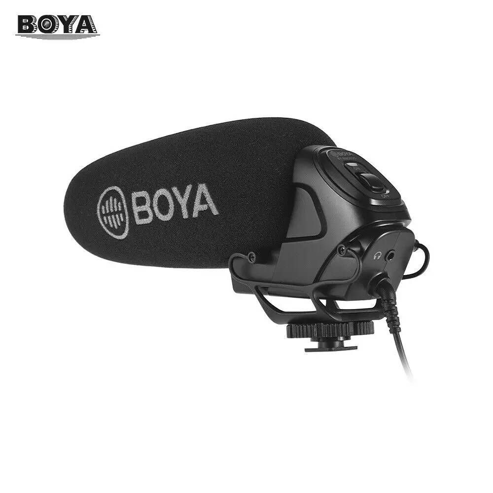 Boya BY-BM3030 BM3031 BM3032 BM3032 BM3011 Microphone On-Camera Shotgun Condenser Supercardioid for DSLR Cameras Audio Recorders