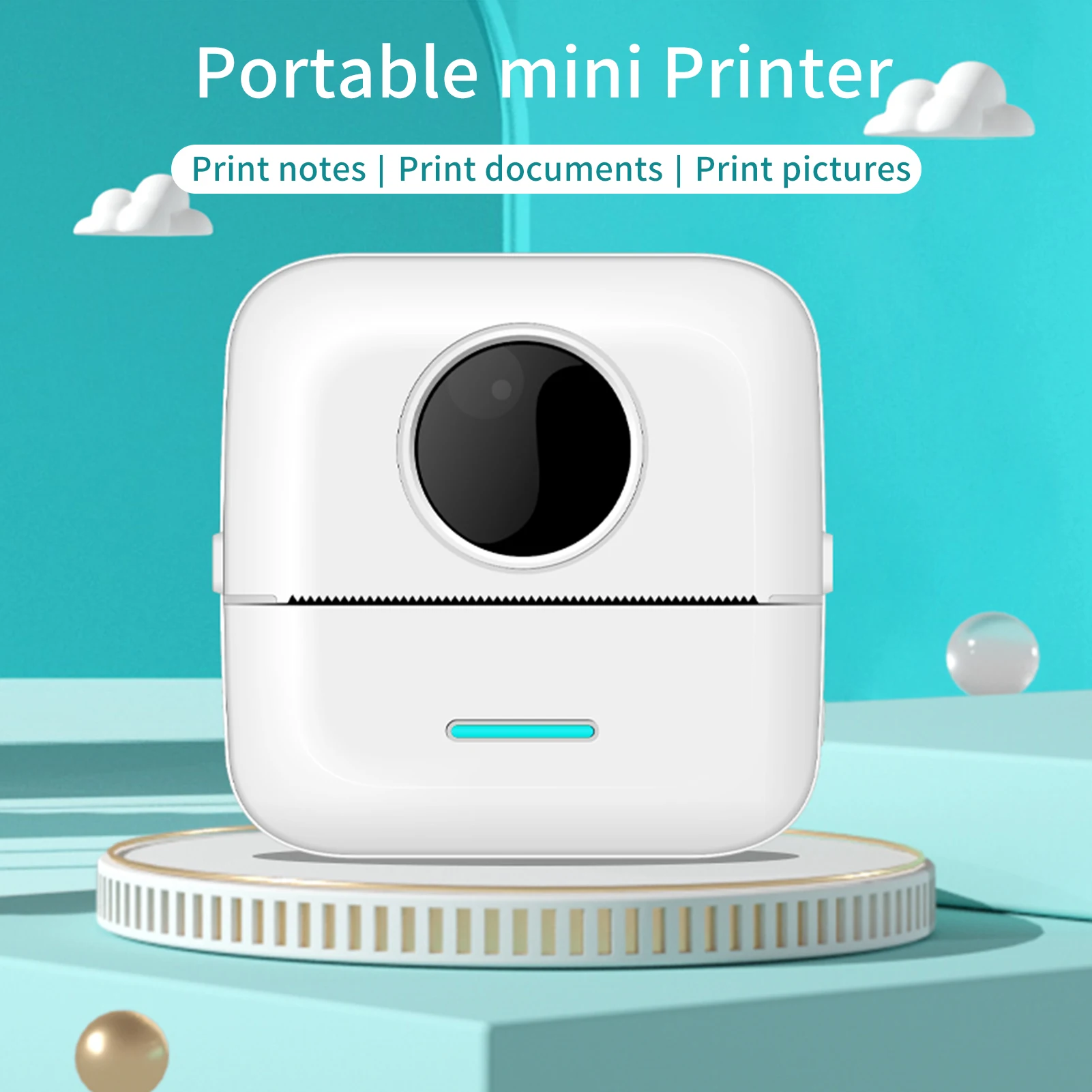 X5 Thermische Fotoprinter Pocket Label Maker 200 dpi Draadloze bonprinter voor werkplan Memo Studie Notitielijsten Tijdschrift afdrukken