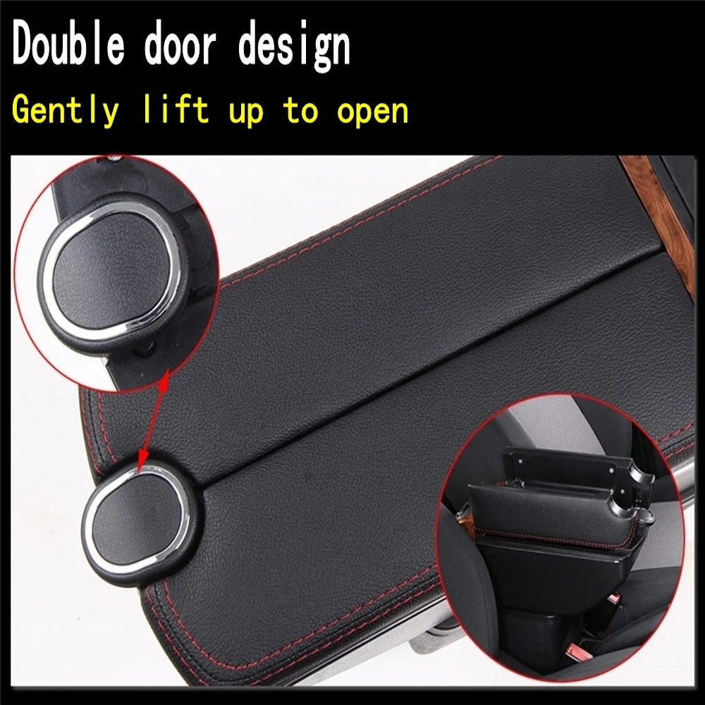 Car Ford Focus 2 MK2 Armrest box storage box central container Store content box auto interior accessories elbow rest with usb