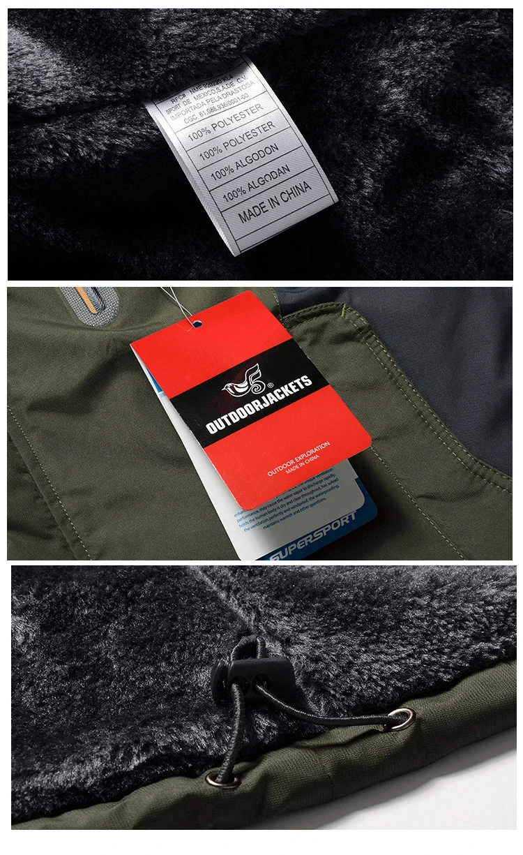 Mens Winter Fleece Warm Thick Parkas Jacket Coat Men High Quality Outdoor Outwear Waterproof Hooded Casual Parkas Men L-9XL
