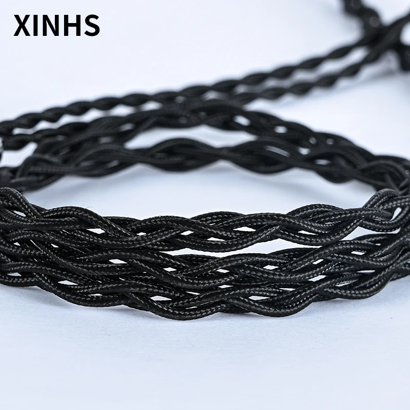 HIFI 4 fili singolo cristallo rame placcato oro sostituzione cuffie cavo di aggiornamento MMCX cavo di aggiornamento Audio a 2 Pin