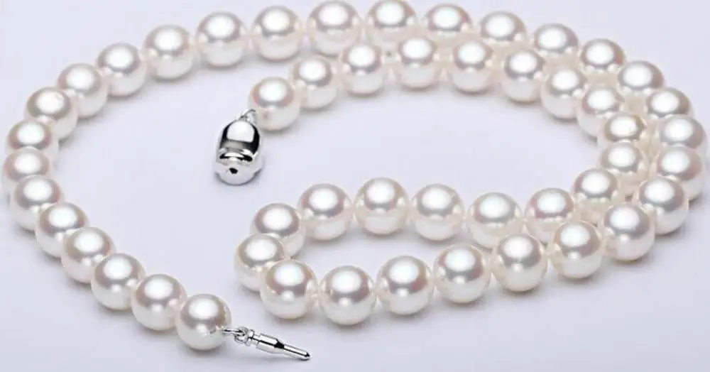 

AAA 9-10MM NATURAL SOUTH SEA GENUINE WHITE PEARL NECKLACE 18“ 36”