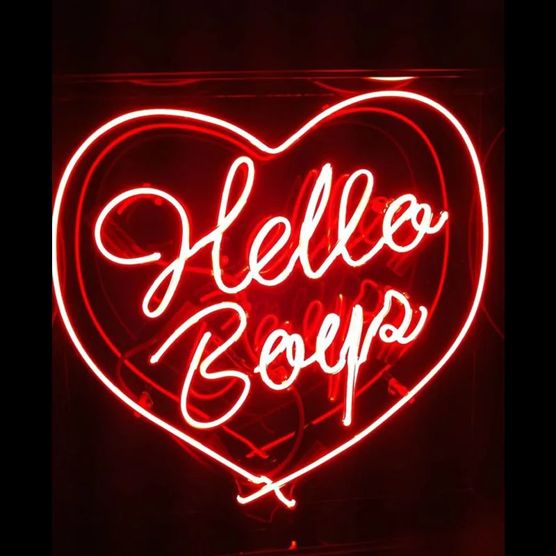 

Neon Sign for Hello Boys neon Light Beer Bar Decor club Adult Room Game Room Arcade Neon Lamp for Beer Bar Wall Custom nein sign